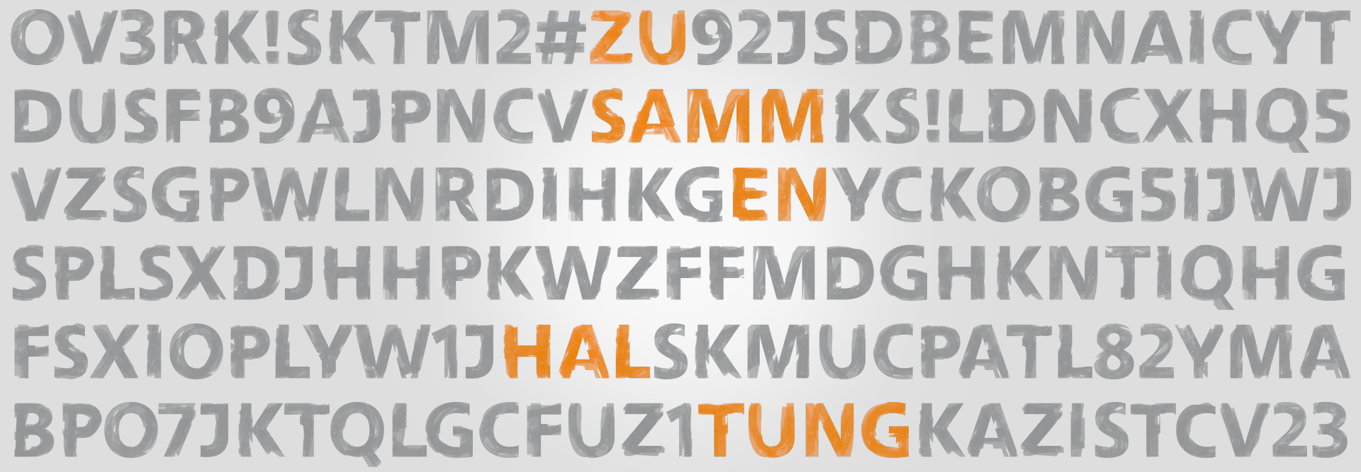 Jeder Buchstabe ein Symbol der Teilhabe. Jede Zeile ein Zeichen unserer Gemeinschaft.