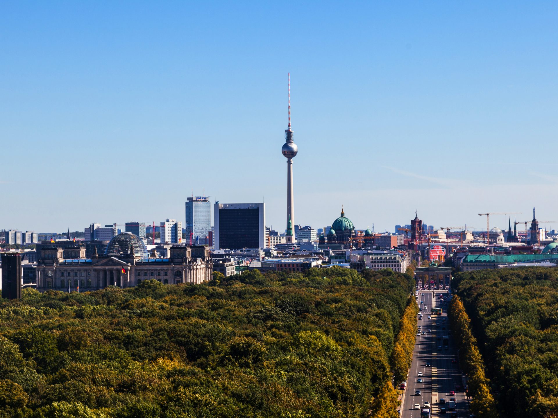 Stadtansicht Berlin mit Fernsehturm