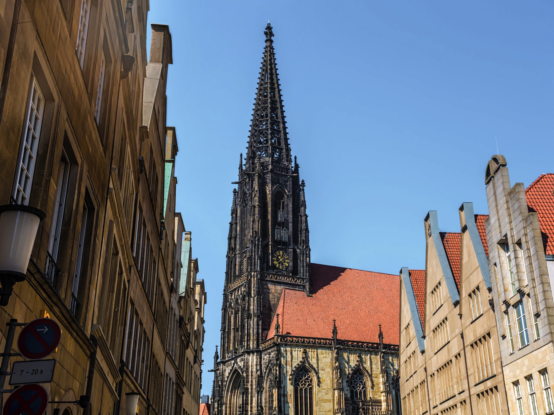 Stadtansicht Münster mit der Kirche St. Lamberti